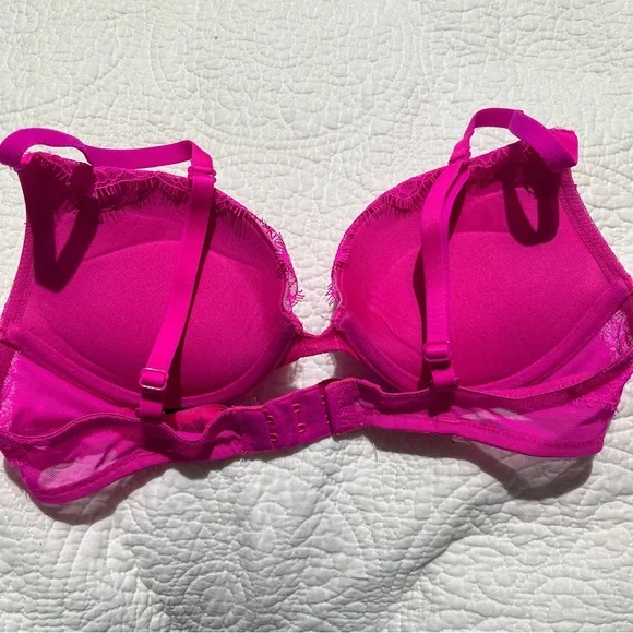 La Senza‎ pink lace push up bra size 32B - Picture 2 of 5